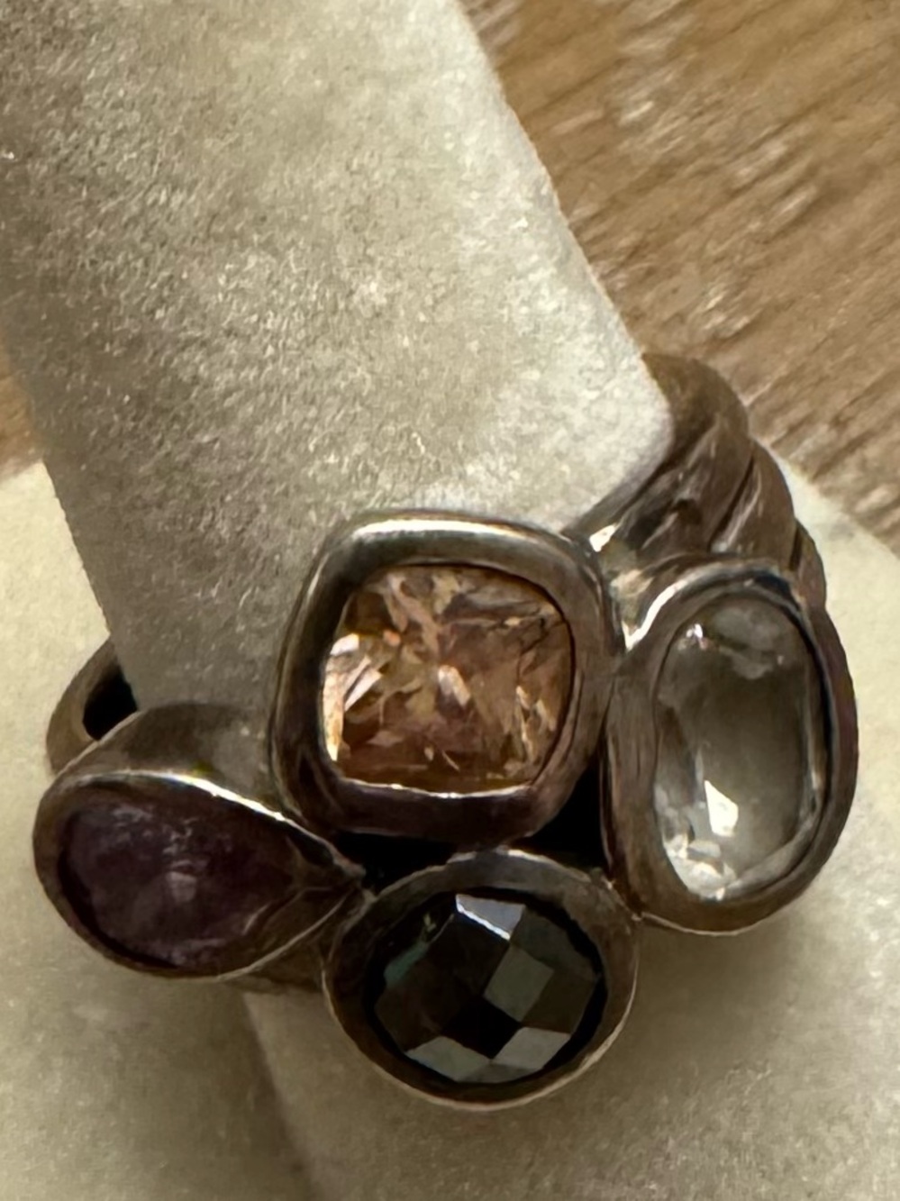 SILPADA 🍷WINE FLIGHT Multi Gemstone Sterling Ring Size 7